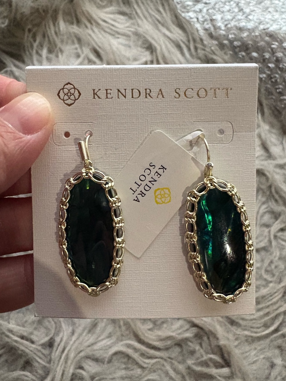 Kendra Scott macrame elle drop earrings NWT